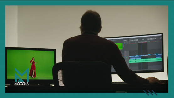 Video editor aan het werk
