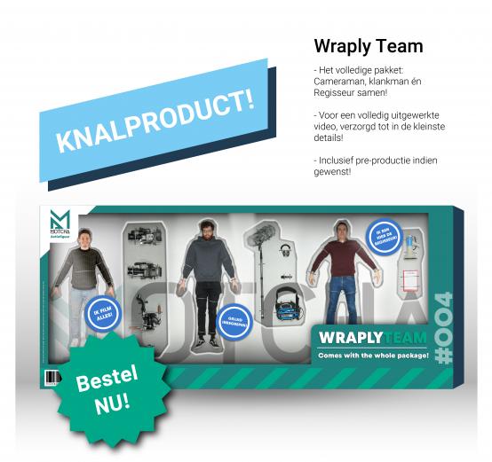 Knalproduct action figure van een cameraman en klankman - Wraply Audio