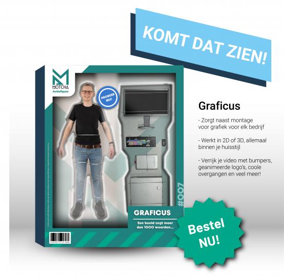 Action figure van een motiongraficus - Wraply Audio