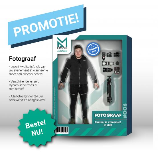 Action figure van een fotograaf - Wraply Audio